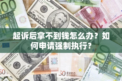 武汉起诉后拿不到钱怎么办？如何申请强制执行？