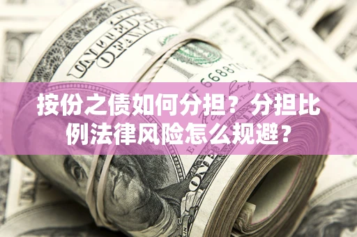 武汉按份之债如何分担？分担比例法律风险怎么规避？