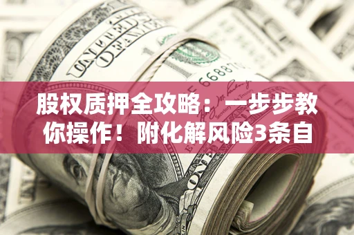 武汉股权质押全攻略：一步步教你操作！附化解风险3条自救法则
