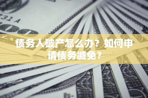 武汉债务人破产怎么办？如何申请债务减免？