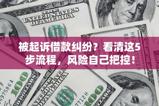 武汉被起诉借款纠纷？看清这5步流程，风险自己把控！