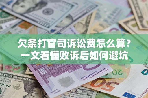 武汉欠条打官司诉讼费怎么算？一文看懂败诉后如何避坑