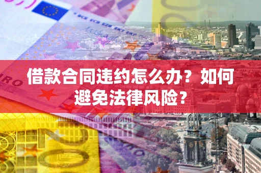 武汉借款合同违约怎么办？如何避免法律风险？