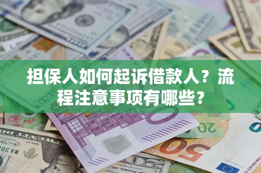 武汉担保人如何起诉借款人？流程注意事项有哪些？